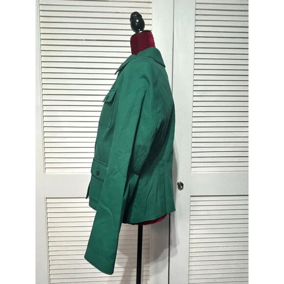 NWT Boden Women's Green Utility Jacket Button Multiple Pockets Size US 10 3223 - Picture 4 of 13